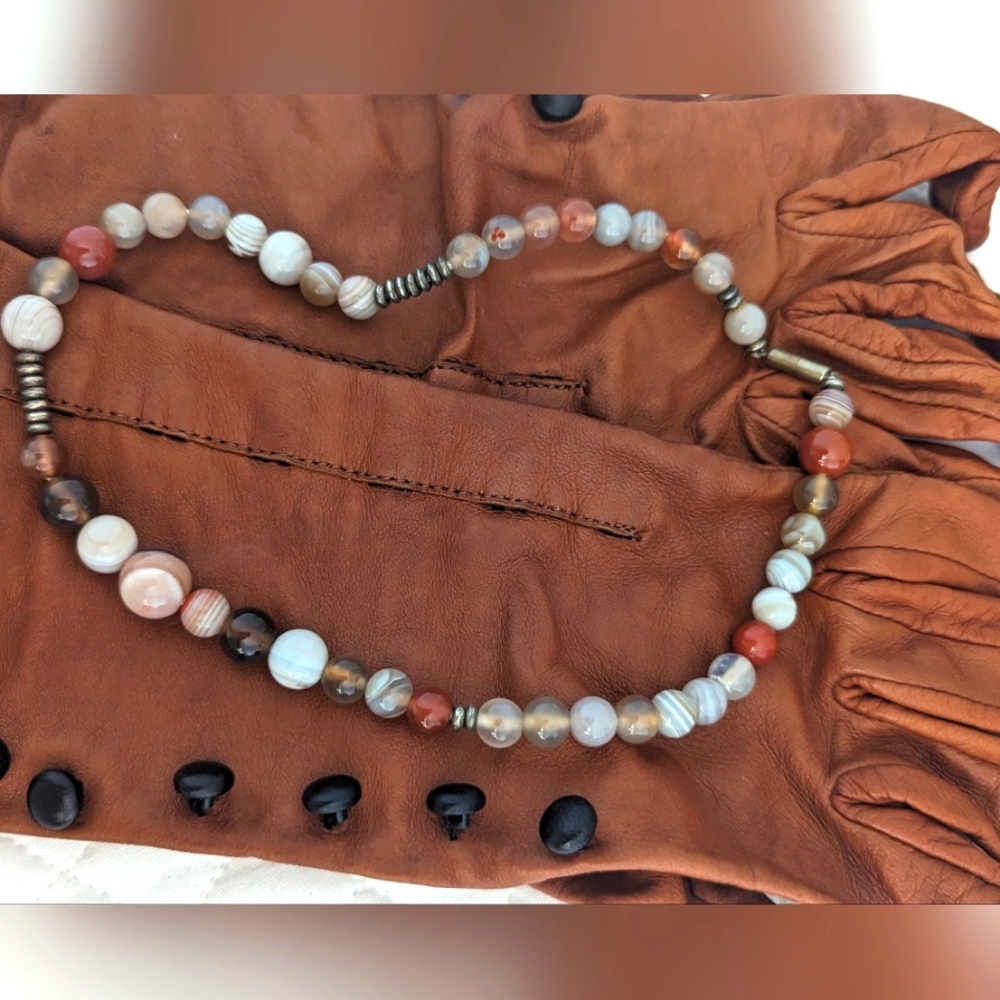 Vintage Agate Choker